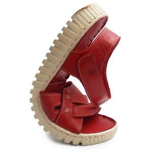 Komfortowe sandały damskie na lato ze skóry naturalnej Manitu 910145-04