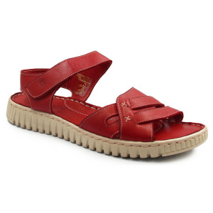 Komfortowe sandały damskie na lato ze skóry naturalnej Manitu 910145-04