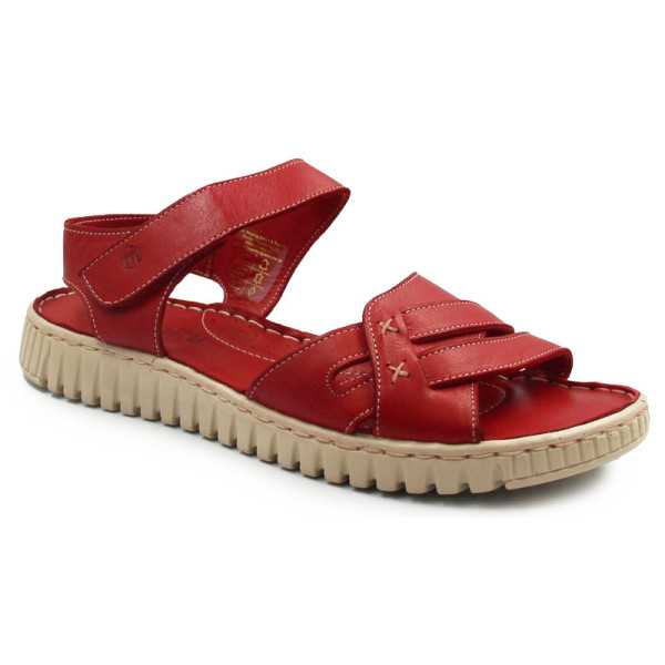 Komfortowe sandały damskie na lato ze skóry naturalnej Manitu 910145-04