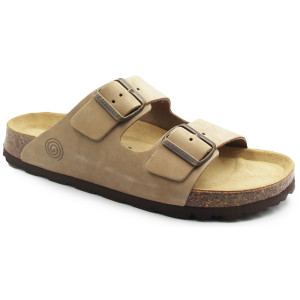 Klapki dla kobiet ze skóry naturalnej na lato Dr brinkmann 600130-08