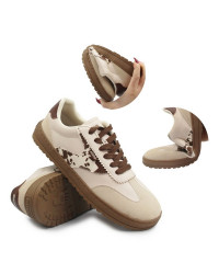 Półbuty damskie na wiosnę barefoot vegan MTNG 60948-C59379 wonderly sand