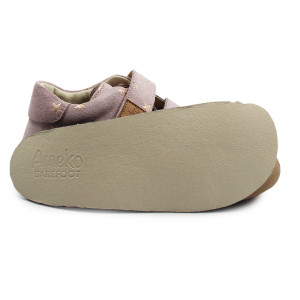 Buty Na Wiosnę Dla Dziewczynki Barefoot Ameko Pudrowe Gwiazdki