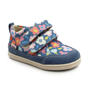 Buty Dla Dziewczynki Na Wiosnę Półbuty Barefoot Mido 181Blue Bloom