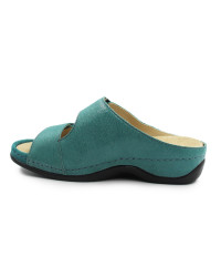 Damskie klapki na szerokie stopy na lato Berkemann Daria 01002-192