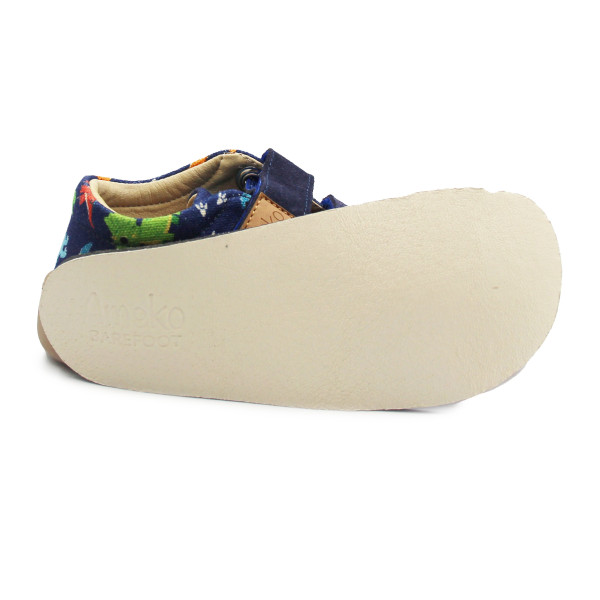 Kapcie Dla Chłopca Do Szkoły i Przedszkola Dinozaury Barefoot Ameko Neo Dino