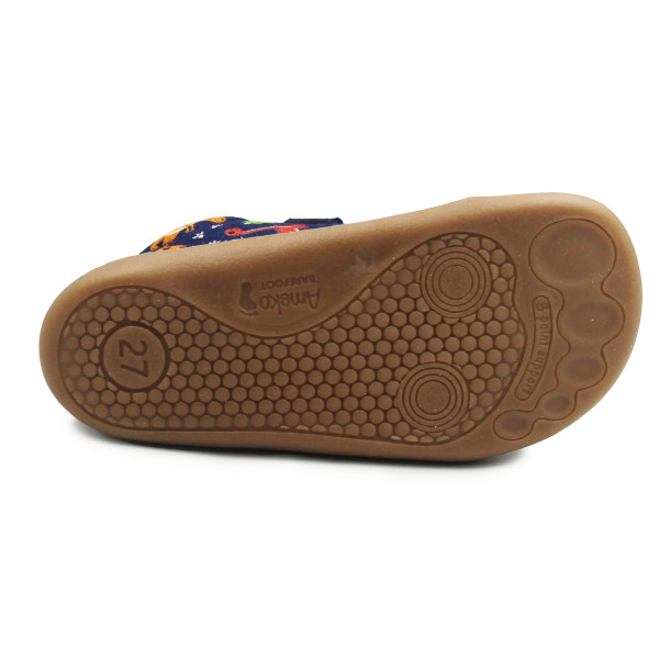 Kapcie Dla Chłopca Do Szkoły i Przedszkola Dinozaury Barefoot Ameko Neo Dino