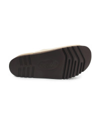 Beżowe Klapki Damskie Eleganckie Na Lato Scholl Monterey 2 Straps med MF324042361