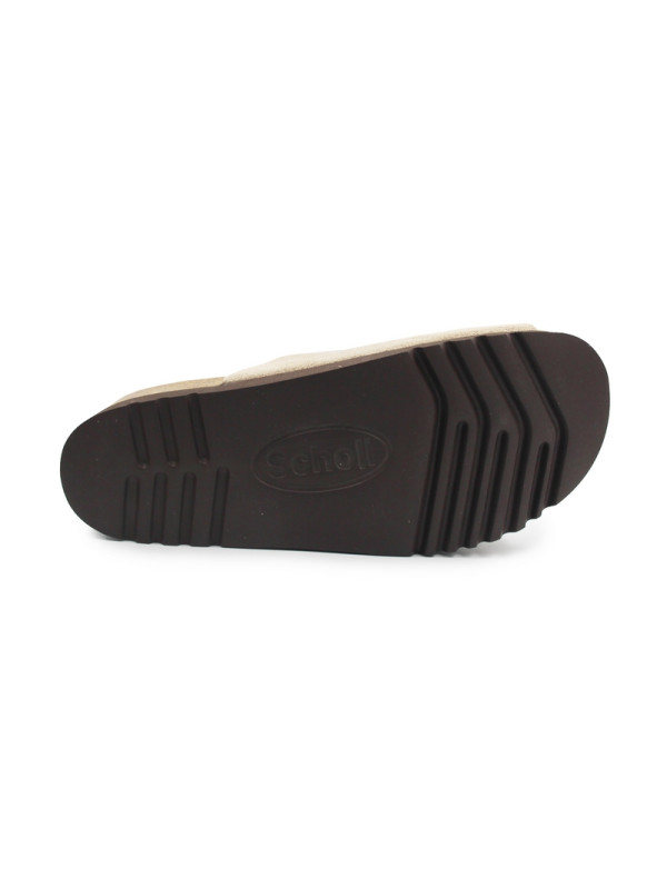 Beżowe Klapki Damskie Eleganckie Na Lato Scholl Monterey 2 Straps med MF324042361