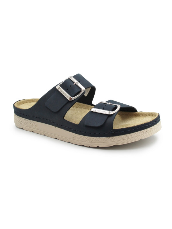 Klapki damskie ze skóry naturalnej do pracy Berkemann Verica 01914-320