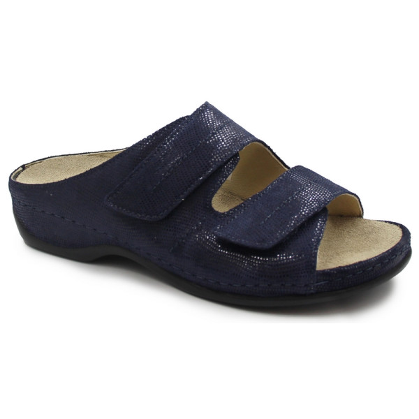 Klapki dla seniorek na lato na szerokie stopy Berkemann Daria 01002-335