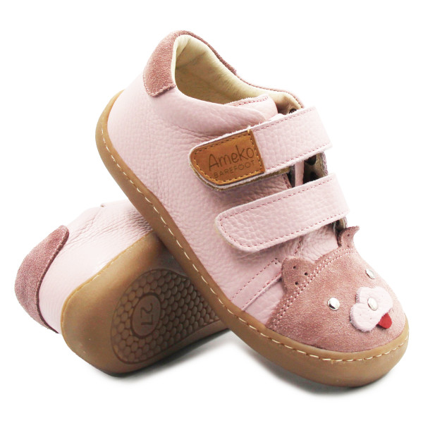 Buty Dla Dziewczynki Na Wiosnę Różowe Barefoot Ameko Otis Kiti Rose