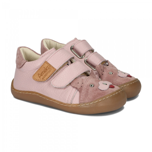 Buty Dla Dziewczynki Na Wiosnę Różowe Barefoot Ameko Otis Kiti Rose