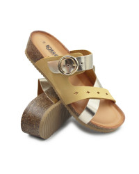 Klapki dla kobiet na lato ze skóry naturalnej IGI&CO 1197033