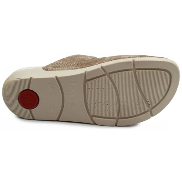 Klapki ze skóry naturalnej na lato dla kobiet Berkemann Winona 01466-446