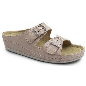 Klapki dla kobiet na lato na koturnie Berkemann Luneburg 00742-246