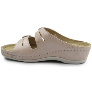 Klapki dla kobiet na lato na koturnie Berkemann Luneburg 00742-246