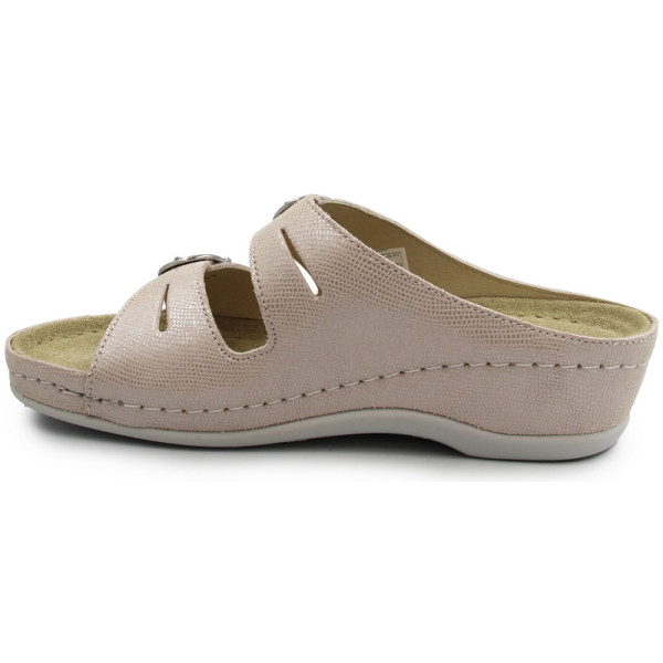 Klapki dla kobiet na lato na koturnie Berkemann Luneburg 00742-246