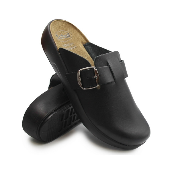 Klapki Damskie Do Pracy Zabudowane Palce Scholl Nilla Buckle med MF 31730004