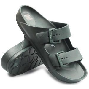 Klapki Męskie Basenowe Plażowe Genuins Mallorca khaki