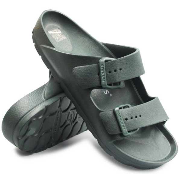 Klapki Męskie Basenowe Plażowe Genuins Mallorca khaki