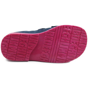 Kapcie dla dziewczynek do przedszkola szkoły z wysokim zapiętkiem Dawid 007