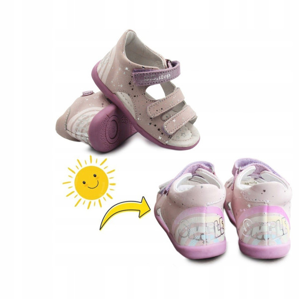 Sandały Dziewczęce zmieniające kolor D.D.Step g075-345 Mauve