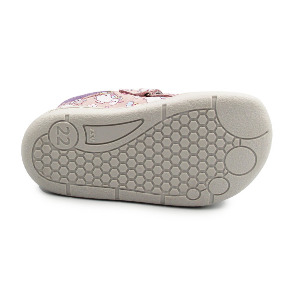 Buty Na Jesień Dla Dziewczynki w Jednorożce Barefoot Jamet 1126 Róż Pony