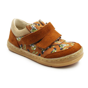 Dziecięce Buty Na Jesień w Misie Barefoot Jamet 1126 Rudy Miś