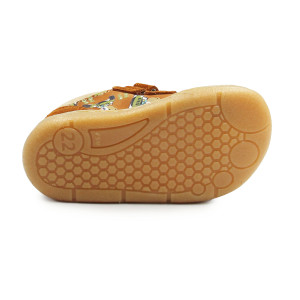 Dziecięce Buty Na Jesień w Misie Barefoot Jamet 1126 Rudy Miś