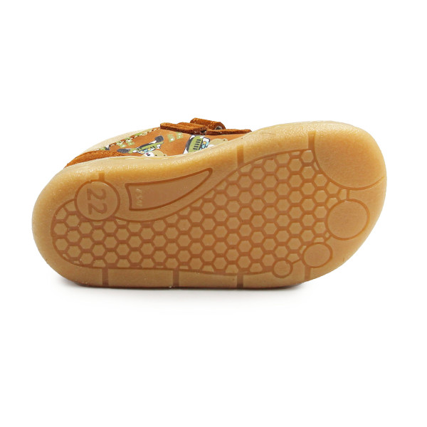 Dziecięce Buty Na Wiosnę w Misie Barefoot Jamet 1126 Rudy Miś