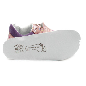 Buty Na Wiosnę Dla Dziewczynki w Jednorożce Barefoot Jamet 1126 Róż Pony