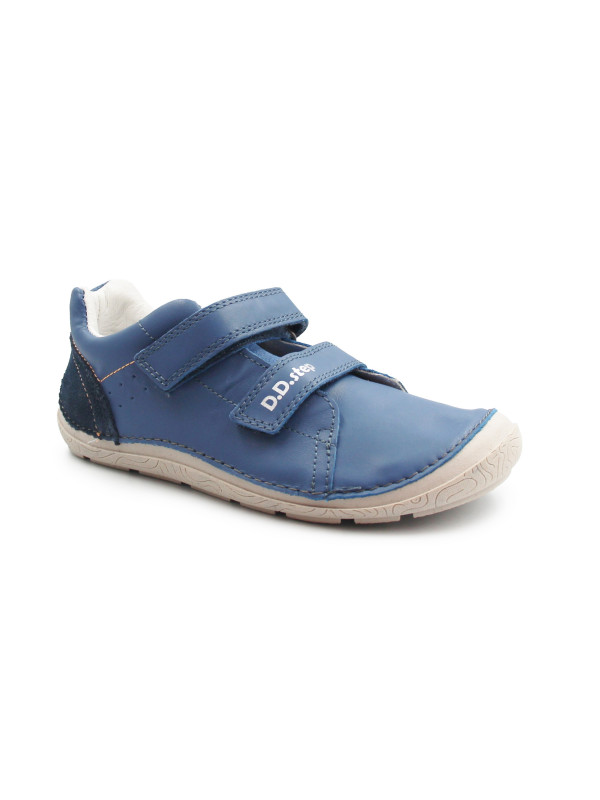 Chłopięce Buty Barefoot Na Wiosnę Skórzane DD STEP S116-61960L Royal Blue