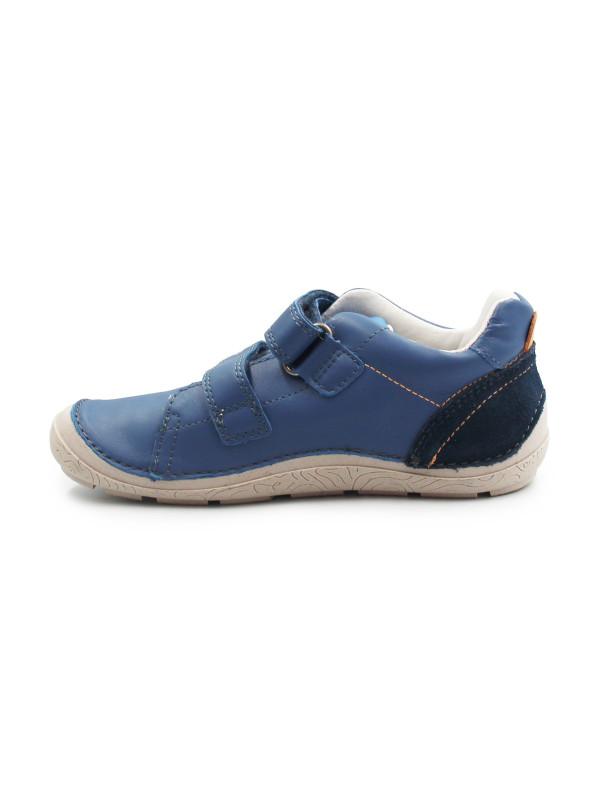 Chłopięce Buty Barefoot Na Wiosnę Skórzane DD STEP S116-61960L Royal Blue