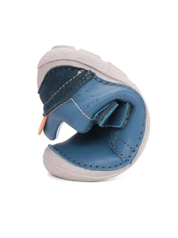 Chłopięce Buty Barefoot Na Wiosnę Skórzane DD STEP S116-61960L Royal Blue