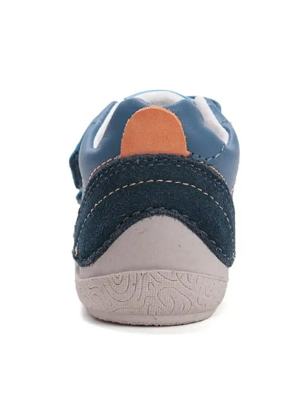 Chłopięce Buty Barefoot Na Jesień Skórzane DD STEP S116-61960L Royal Blue
