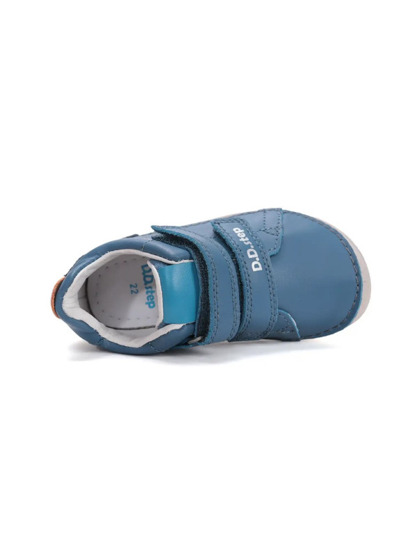 Chłopięce Buty Barefoot Na Jesień Skórzane DD STEP S116-61960L Royal Blue