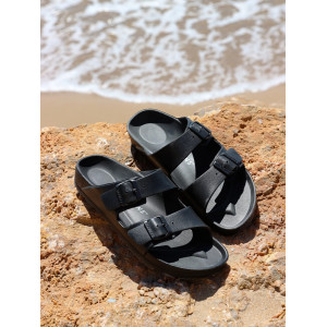 Plażowe Klapki Męskie Mallorca Czarne Genuins