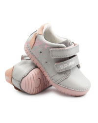 Buty Dla Dziewczynki Na Jesień Świecące LED z Jednorożcem DD STEP S050-61970 Dove Grey