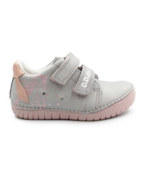 Buty Dla Dziewczynki Na Jesień Świecące LED z Jednorożcem DD STEP S050-61970 Dove Grey