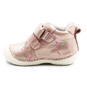 Buty Dla Dziewczynki Na Wiosnę Błyszczące DD STEP S015-51219B Metalic Pink