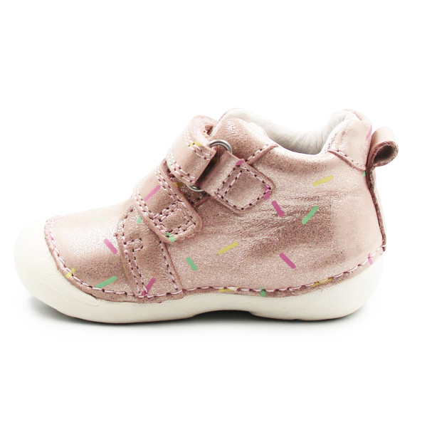 Buty Dla Dziewczynki Na Wiosnę Błyszczące DD STEP S015-51219B Metalic Pink