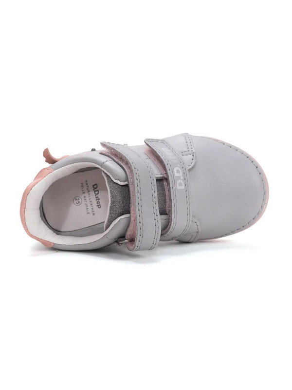 Buty Dla Dziewczynki Na Jesień Świecące LED z Jednorożcem DD STEP S050-61970 Dove Grey