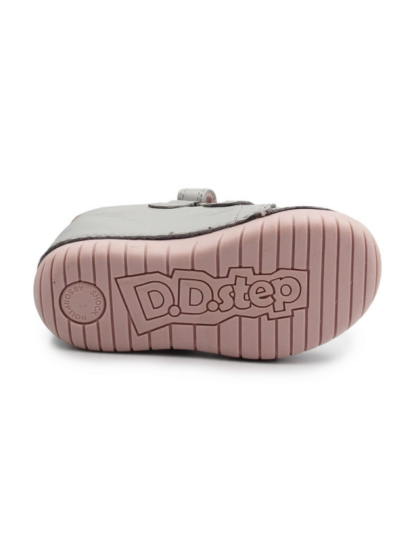 Buty Dla Dziewczynki Na Jesień Świecące LED z Jednorożcem DD STEP S050-61970 Dove Grey