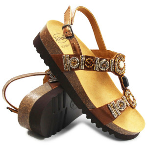 Eleganckie Sandały Damskie...