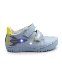 Buty Dla Chłopców Na Wiosnę Niebieskie Świecące LED DD STEP S050-61691M 0ceanic
