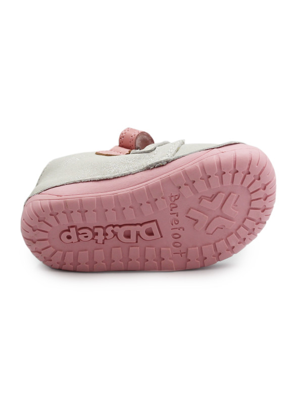 Buty Dla Dziewczynek Barefoot Srebrne DD STEP S070-61837 Silver