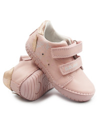 Różowe Buty na Jesień Dla Dziewczynki Świecące LED z Jednorożcem DD STEP S050-61970AM Baby Pink