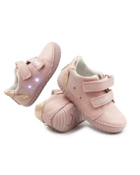 Różowe Buty na Jesień Dla Dziewczynki Świecące LED z Jednorożcem DD STEP S050-61970AM Baby Pink