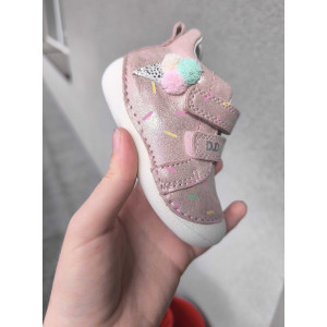 Buty Dla Dziewczynki Na Wiosnę Błyszczące DD STEP S015-51219B Metalic Pink