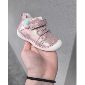 Buty Dla Dziewczynki Na Wiosnę Błyszczące DD STEP S015-51219B Metalic Pink